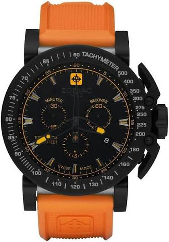Zodiac RACER ZMX-02 Limited Edition #199/250 Chrono Black IP Mens Watch ZO8535