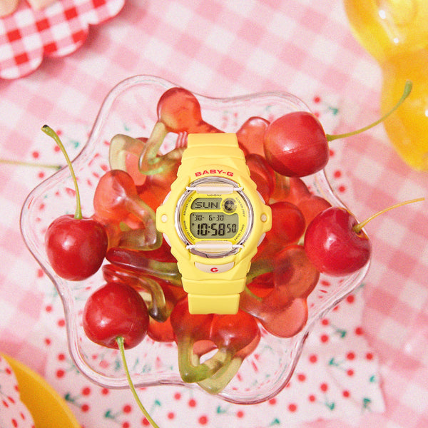 Casio Baby-G Cherry on Top Yellow Digital Girl's Watch BG169CH-9