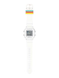 Casio BABY-G+PLUS Pixel Art White Digital Womens Watch w/ 9 Loops BGD10L-7 - Shop at Altivo.com