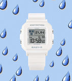 Casio BABY-G+PLUS Pixel Art White Digital Womens Watch w/ 9 Loops BGD10L-7 - Shop at Altivo.com