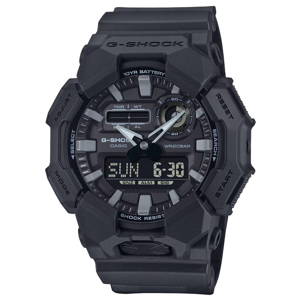Casio G-Shock BLACKOUT 10-Year Battery Ana-Digi Mens Watch GA010-1A1