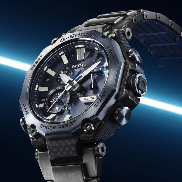 Casio G-Shock BLUE-GRAY IP MTG-B2000YBD-2 Bluetooth Triple G Resist Mens Watch - Shop at Altivo.com