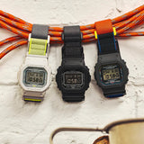 Casio G-SHOCK DW5600MNC-7A8 Grey/Yellow Cloth Band Digital Watch