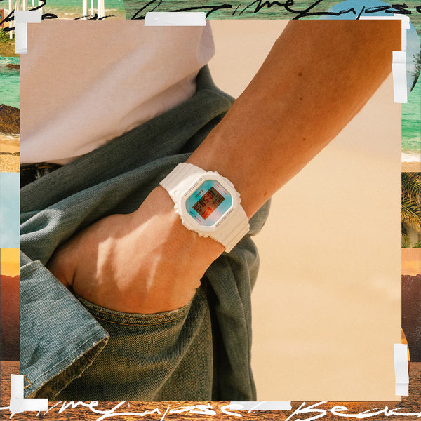 Casio G-SHOCK DW5600TL-7 White Timelapse Series Digital Watch