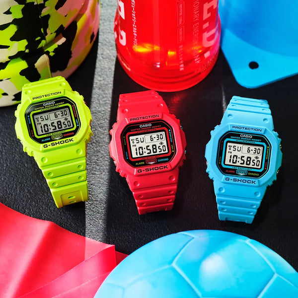 Casio G-Shock ENERGY PACK Summer Blue 200M Digital Alarm Sports Watch DW5600EP-2 - Shop at Altivo.com