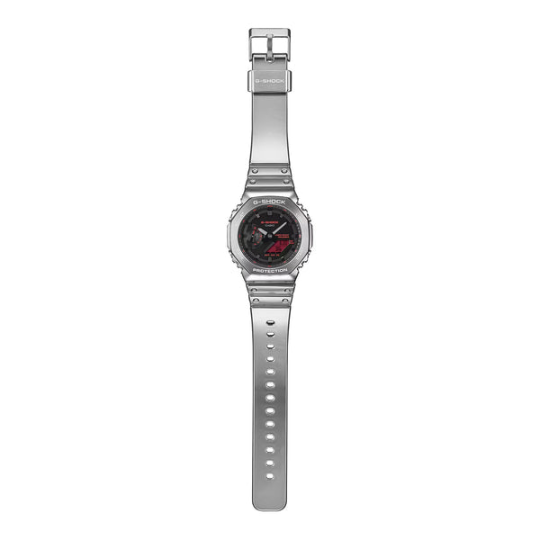 Casio G-Shock FINE METALLIC Red Mens Ana-Digi Sports Watch GM2100YRA-8A