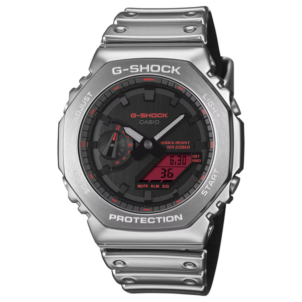 Casio G-Shock FINE METALLIC Red Mens Ana-Digi Sports Watch GM2100YRA-8A