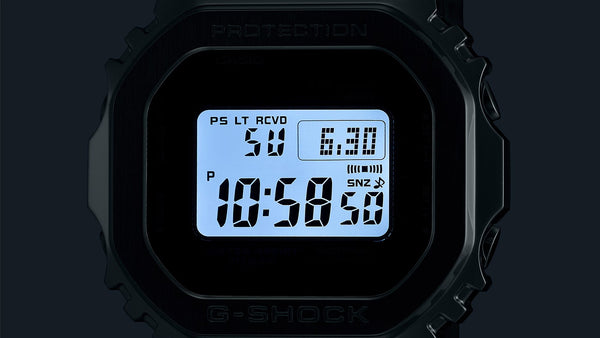 Casio G-Shock FULL METAL Bluetooth Solar Digital Mens Watch GMWB5000D-1C