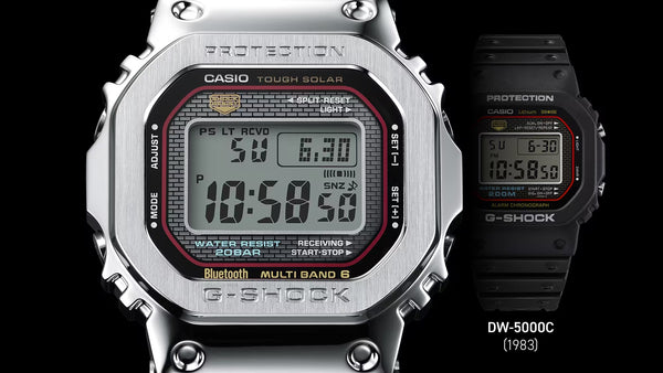 Casio G-Shock FULL METAL Bluetooth Solar Digital Mens Watch GMWB5000D-1C