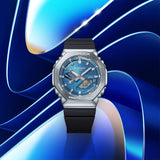Casio G-Shock G-Steel METALLIC BLUE GBM2100A-2B Bluetooth Tough Solar Mens Watch - Shop at Altivo.com