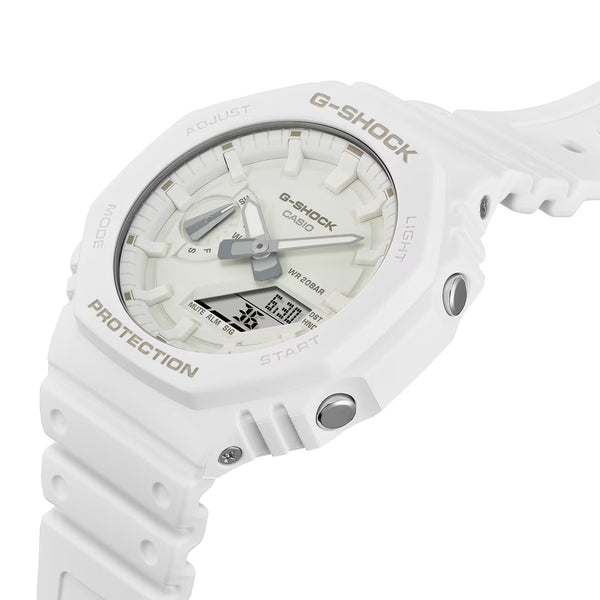 Casio G-Shock GA2100-7A7 CARBON CORE Ana-Digi Mens Watch All White