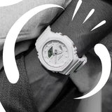 Casio G-Shock GA2100-7A7 CARBON CORE Ana-Digi Mens Watch All White