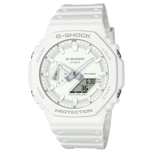 Casio G-Shock GA2100-7A7 CARBON CORE Ana-Digi Mens Watch All White