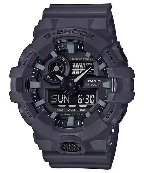 Casio G-Shock GA700UC-8 UTILITY COLOR Series Grey Ana-Digi Mens Watch