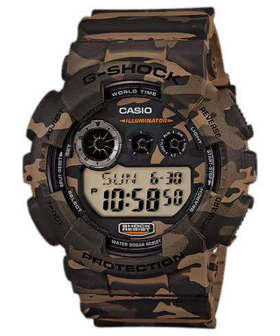 Casio G-Shock GD120CM-5 WOODLAND CAMOUFLAGE Mens Digital Sports Watch