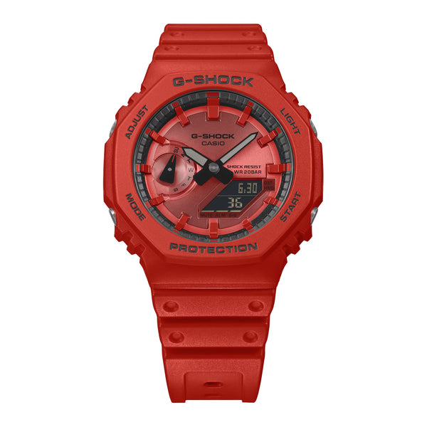 Casio G-Shock Iconic Red Mens Ana-Digi Red Watch GA2100RRB-4A