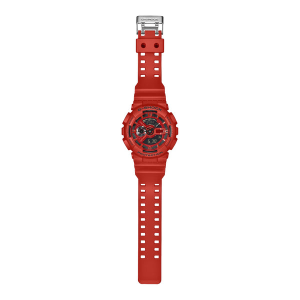 Casio G-SHOCK Iconic Red Series Large Ana-Digi Red Mens Watch GA110RB-4A
