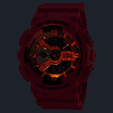 Casio G-SHOCK Iconic Red Series Large Ana-Digi Red Mens Watch GA110RB-4A