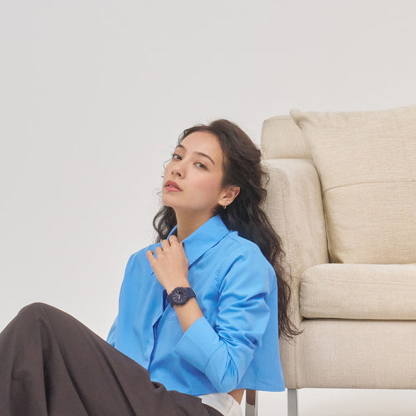 Casio G-SHOCK Love the Sea and Earth Ana-Digi Navy Blue Women's Watch GMAP2100M-2A