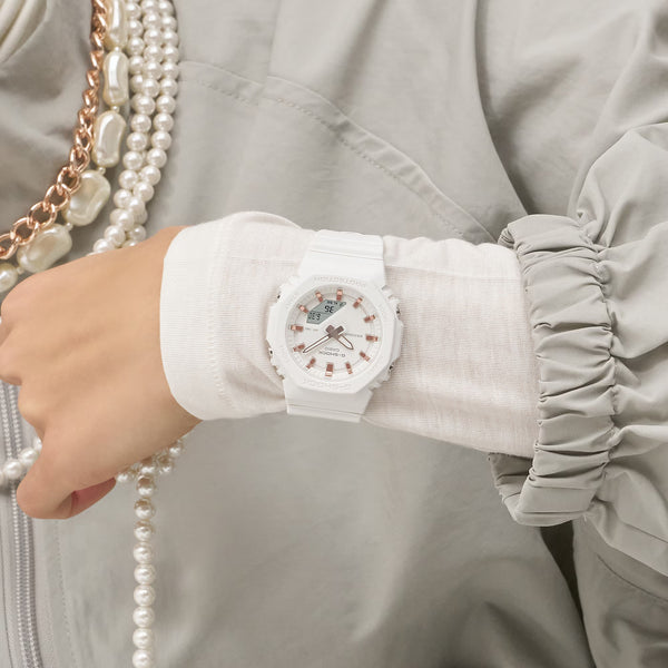 Casio G-Shock LOVE THE SEA & EARTH White Ana-Digi Womens Watch GMAP2100M-7A