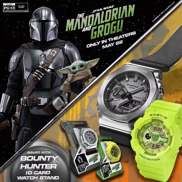 Casio G-SHOCK MANDALORIAN and GROGU GM2100-1ASW Limited Edition Star Wars Watch