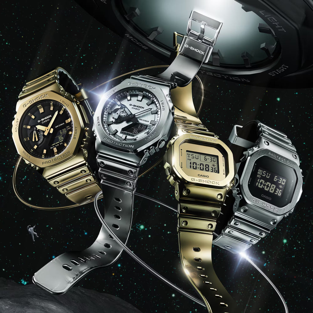 Casio Octagonal Casio G-Shock Metal-Clad Octagonal Mens Gold Watch GM2100YMG-9A | Free ...