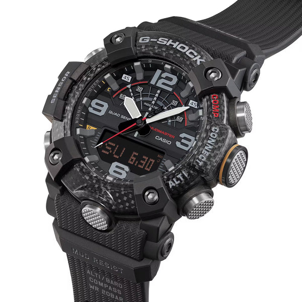 Casio G-Shock MUDMASTER Carbon Fiber Quad Sensor Bluetooth Mens Watch GGB100X-1A
