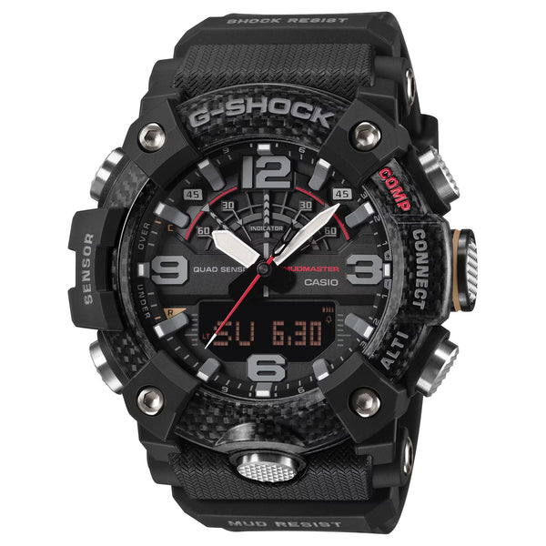 Casio G-Shock MUDMASTER Carbon Fiber Quad Sensor Bluetooth Mens Watch GGB100X-1A