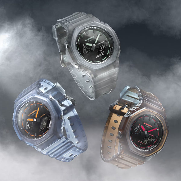 Casio G-SHOCK Smoke Series GA2100K-1A Ana-Digi Mens Watch