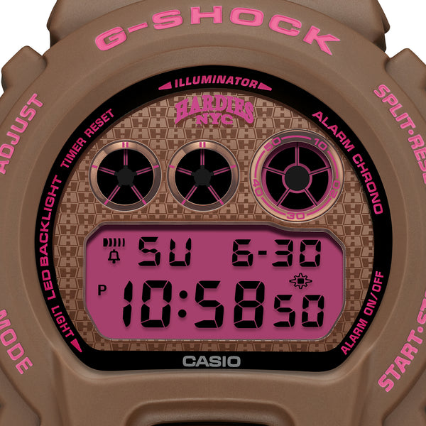 Casio G-SHOCK x HARDIES HARDWARE NYC Limited Edition Brown/Pink Watch DW6900HH-5