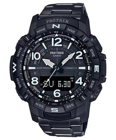 Casio Pro Trek Bluetooth Quad Sensor Titanium Mens Watch PRTB50YT-1