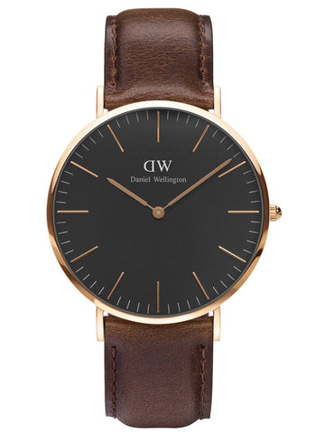 Daniel Wellington Classic Black Bristol RG 40mm Mens Watch DW00100125 - Shop at Altivo.com