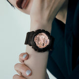 G-Shock GMAS140PG-1A Black Rose Gold Ana-Digi Womens Watch
