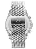 Brera Orologi BRSPMIC4401-SS-MIL Mistral Mens Silver & Black Chronograph Watch - Shop at Altivo.com