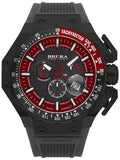 Brera Orologi GRAN TURISMO Men's Italian Black Red 54mm Watch BRGTC5407 - Shop at Altivo.com