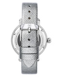 Brera Orologi "Valentina Modern" BRVAMO3801 Silver Dial, Silver Case, Silver Leather Strap - 38mm watch - Shop at Altivo.com