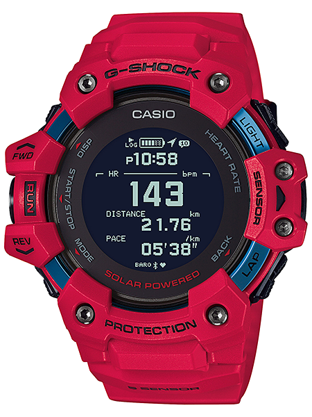 Casio G-SHOCK MOVE Limited Series All Red Mens HR Watch GBDH1000-4 - Shop at Altivo.com