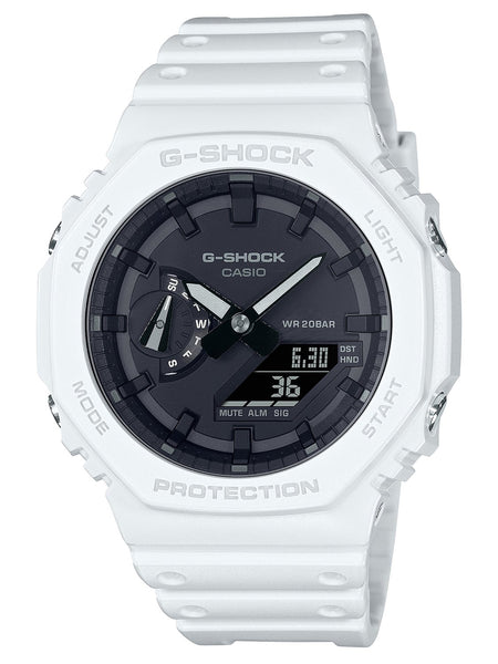 Casio G-Shock CARBON CORE Mens Ana-Digi White Watch GA2100-7A - Shop at Altivo.com