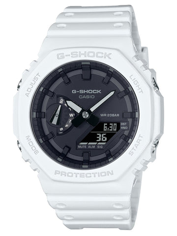 Casio G-Shock CARBON CORE Mens Ana-Digi White Watch GA2100-7A - Shop at Altivo.com