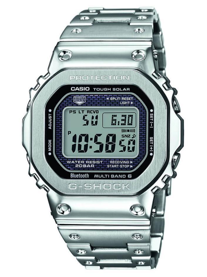 上位モデル　CASIO G-SHOCK GMW B 5000 1JF Casio G-Shock GMW-B 5000-1 44mm in Stainless Steel - US