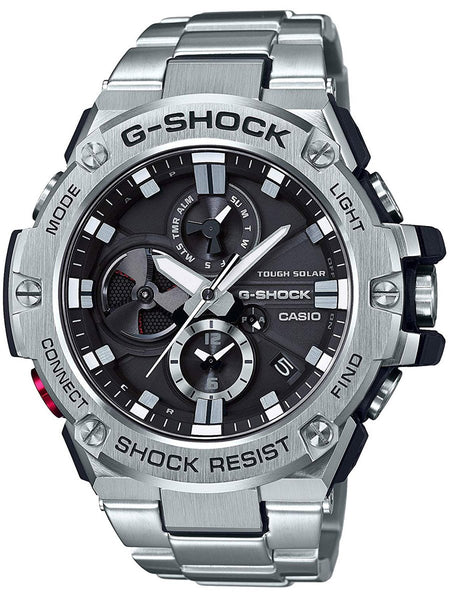 Casio G-Shock G-Steel CHRONO SOLAR Bluetooth Mens Watch GSTB100D-1A - Shop at Altivo.com