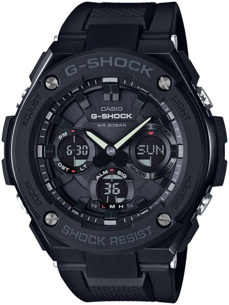 Casio G-Shock G-Steel Layer Guard Black Solar Mens Watch GSTS100G-1B - Shop at Altivo.com