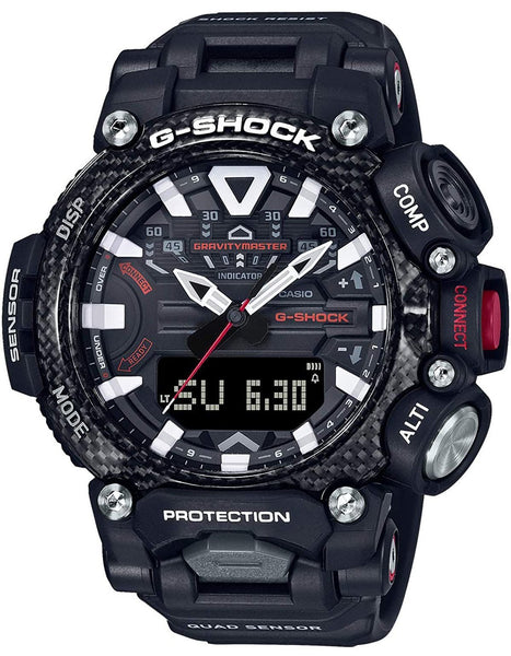 Casio G-Shock GRAVITYMASTER Bluetooth Mens Black Pilot Watch GRB200-1A - Shop at Altivo.com