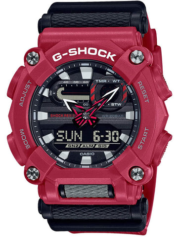 Casio G-Shock HEAVY DUTY Analog-Digital Red Mens Watch GA900-4A - Shop at Altivo.com