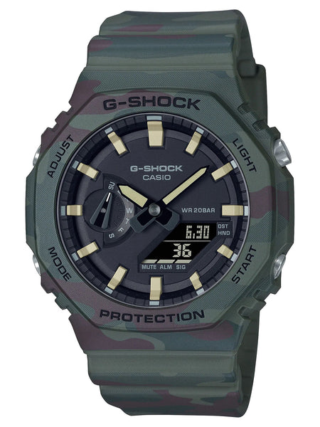 Casio G-Shock Limited Edition GREEN CAMO Set Mens Watch GAE2100WE-3A - Shop at Altivo.com