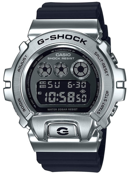 Casio G-Shock METAL BEZEL 25TH ANNIV Silver/Black Mens Watch GM6900-1 - Shop at Altivo.com