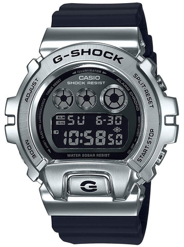 Casio G-Shock METAL BEZEL 25TH ANNIV Silver/Black Mens Watch GM6900-1 - Shop at Altivo.com