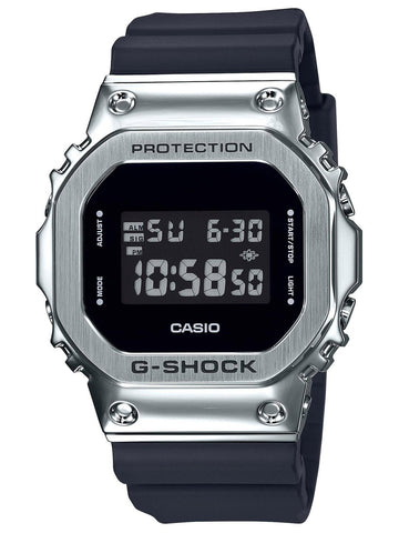 Casio G-Shock METAL BEZEL Mens Silver & Black Digital Watch GM5600-1 - Shop at Altivo.com