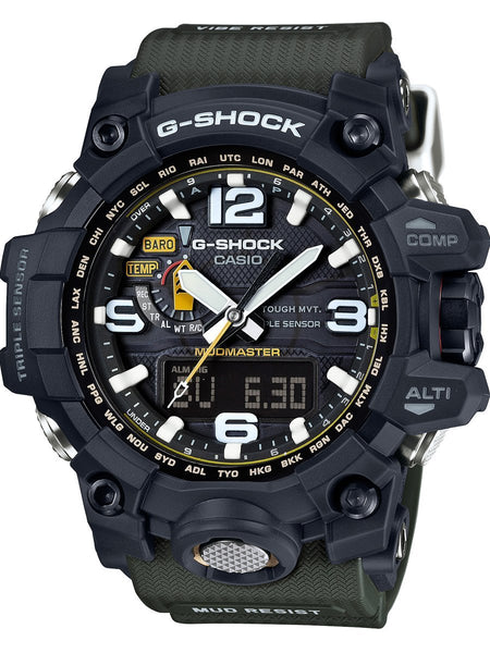 Casio G-Shock Master of G Mudmaster Radio Solar GWG1000-1A3 Mens Watch - Shop at Altivo.com