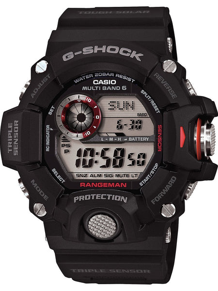 Casio G-Shock RANGEMAN Black Digital Mens Triple Sensor Watch GW9400-1 - Shop at Altivo.com